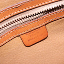 CELINE Macadam Canvas Hand Bag PVC Leather Brown Gold Auth 141839-19