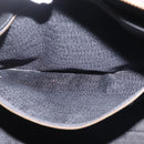 Gianni Versace Hand Bag PVC Leather Black Gold Auth 141846-22