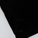 PRADA Hand Bag Velor Black Silver Auth 141854-9