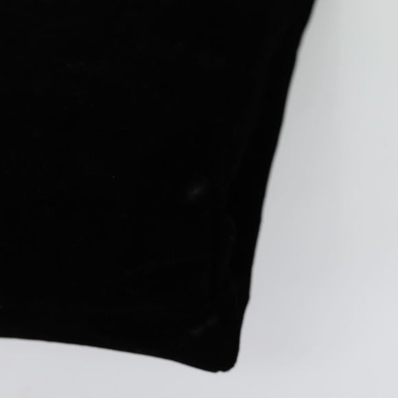 PRADA Hand Bag Velor Black Silver Auth 141854