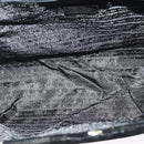 PRADA Hand Bag Velor Black Silver Auth 141854-11