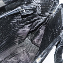 PRADA Hand Bag Velor Black Silver Auth 141854-18