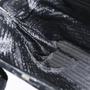 PRADA Hand Bag Velor Black Silver Auth 141854-19