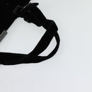 PRADA Hand Bag Velor Black Silver Auth 141854-7