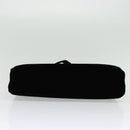 PRADA Hand Bag Velor Black Silver Auth 141854-5