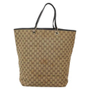 GUCCI GG Canvas Tote Bag Beige Gold 002 1097 2404 Auth 141857-13