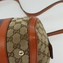 GUCCI GG Canvas Hand Bag 2way Beige Gold 269876 Auth 141858-13