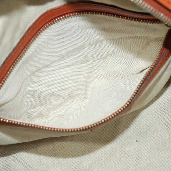 GUCCI GG Canvas Hand Bag 2way Beige Gold 269876 Auth 141858