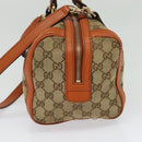 GUCCI GG Canvas Hand Bag 2way Beige Gold 269876 Auth 141858-5