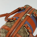 GUCCI GG Canvas Hand Bag 2way Beige Gold 269876 Auth 141858-6