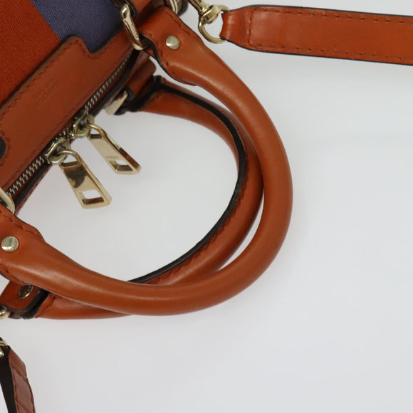 GUCCI GG Canvas Hand Bag 2way Beige Gold 269876 Auth 141858