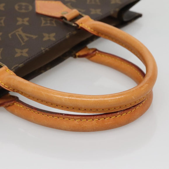 LOUIS VUITTON Monogram Sac Plat Hand Bag M51140 LV Auth 141860