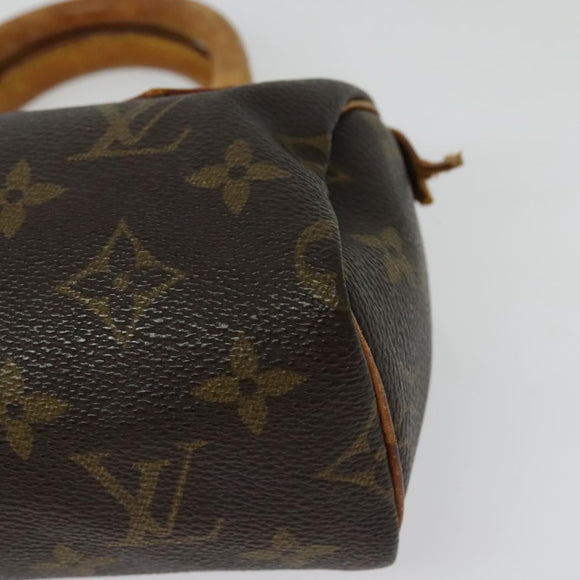 LOUIS VUITTON Monogram Mini Speedy Hand Bag M41534 LV Auth 141863