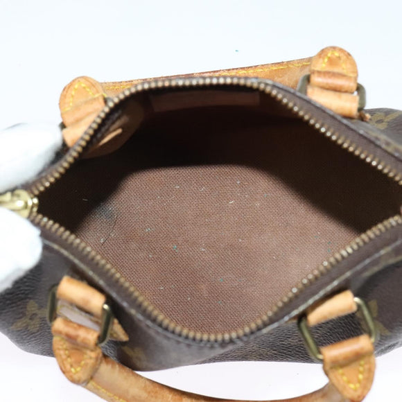 LOUIS VUITTON Monogram Mini Speedy Hand Bag M41534 LV Auth 141863