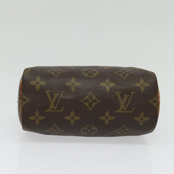 LOUIS VUITTON Monogram Mini Speedy Hand Bag M41534 LV Auth 141863