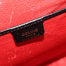 CELINE Backpack Leather Black Gold Auth 141872-19