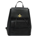 CELINE Backpack Leather Black Gold Auth 141872-13