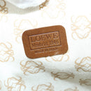 LOEWE Anagram Travel bag Boston Bag Leather Black Gold Auth 141875-19