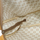 LOEWE Anagram Travel bag Boston Bag Leather Black Gold Auth 141875-21