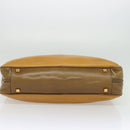 LOEWE Anagram Travel bag Boston Bag Leather Black Gold Auth 141875-5