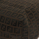 FENDI Zucchino Canvas Tote Bag Dark Brown Auth 141877-14