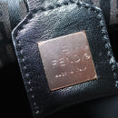 FENDI Zucchino Canvas Tote Bag Dark Brown Auth 141877-17