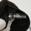 FENDI Zucchino Canvas Tote Bag Dark Brown Auth 141877-12