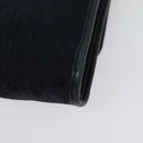Christian Dior Trotter Canvas Chain Shoulder Bag Navy Gold Auth 141878-16