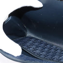 Christian Dior Trotter Canvas Chain Shoulder Bag Navy Gold Auth 141878-20