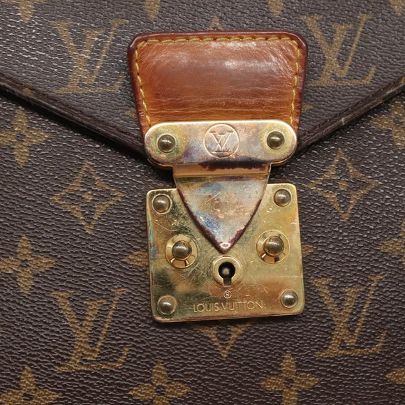 LOUIS VUITTON Monogram Serviette Conseiller Briefcase M53331 LV Auth 141889