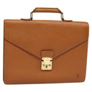 LOUIS VUITTON Epi Serviette Conseiller Briefcase Brown M54423 LV Auth 141893-1