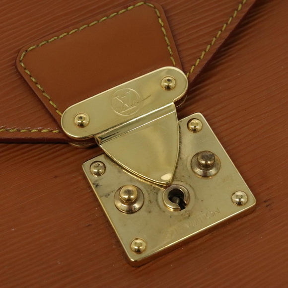 LOUIS VUITTON Epi Serviette Conseiller Briefcase Brown M54423 LV Auth 141893