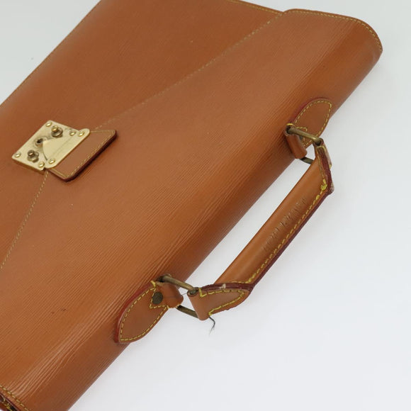 LOUIS VUITTON Epi Serviette Conseiller Briefcase Brown M54423 LV Auth 141893