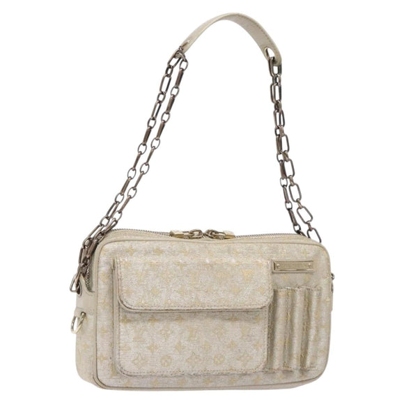 LOUIS VUITTON Monogram Shine McKenna Shoulder Bag Gold M92363 LV Auth 141900