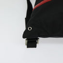 PRADA Sports Backpack Nylon Black Silver Auth 141902-14