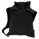 PRADA Sports Backpack Nylon Black Silver Auth 141902-2