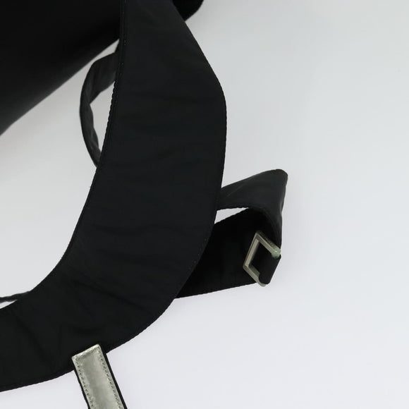 PRADA Sports Backpack Nylon Black Silver Auth 141902