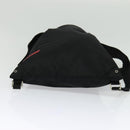 PRADA Sports Backpack Nylon Black Silver Auth 141902-5