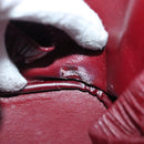 CHANEL Matelasse Vanity Pouch Lamb Skin Black Gold CC Auth 141905-12