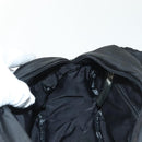 CHANEL Sports Line COCO Mark Waist Bag Nylon Black Silver CC Auth 141906-25