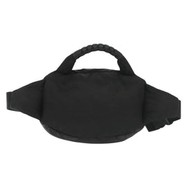 CHANEL Sports Line COCO Mark Waist Bag Nylon Black Silver CC Auth 141906 - 0