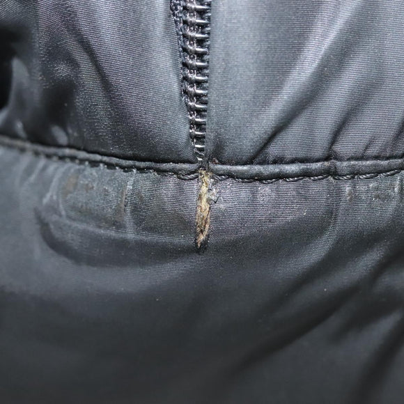 CHANEL Sports Line COCO Mark Waist Bag Nylon Black Silver CC Auth 141906