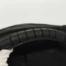 CHANEL Sports Line COCO Mark Waist Bag Nylon Black Silver CC Auth 141906-8