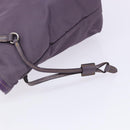 PRADA Tote Bag Nylon Silver Purple Auth 141908-10