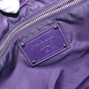 PRADA Tote Bag Nylon Silver Purple Auth 141908-18