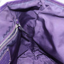 PRADA Tote Bag Nylon Silver Purple Auth 141908-19