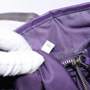 PRADA Tote Bag Nylon Silver Purple Auth 141908-12