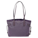 PRADA Tote Bag Nylon Silver Purple Auth 141908-2