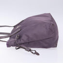 PRADA Tote Bag Nylon Silver Purple Auth 141908-4
