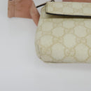 GUCCI GG Supreme Sherry Line Waist bag PVC White Silver 189815 Auth 141909-9